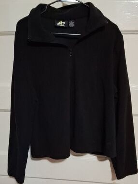 Athletech Black Women's Zip Pullover Jacket (Mis128)